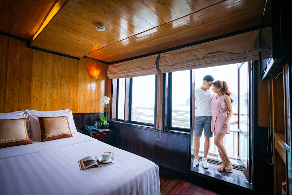 Relax in elegant comfort on your Halong Bay voyage